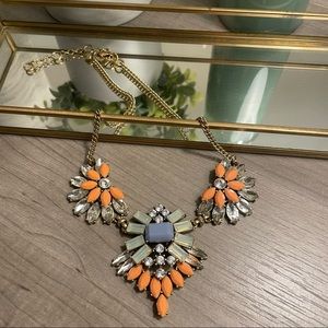 J.Crew colorful gem crystal necklace